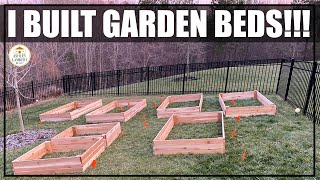 Building Wood Garden Beds from Cedar Wood [upl. by Jt]