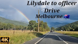 Lilydale to Officer Drive Melbourne Australia  4K UHD [upl. by Kcirdneked]