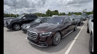 2021 MercedesBenz S580 in Rubellite Red Metallic [upl. by Laaspere]