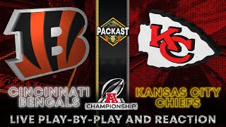 AFC Championship Game Bengals vs Chiefs Live Play by Play amp Reaction [upl. by Obed]