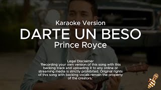 Prince Royce  Darte un Beso Karaoke Version [upl. by Lynett102]