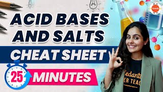 Acid Bases and Salts One Shot Revision in 25 Mins  CBSE Class 10 Science Chemistry Chapter 2 [upl. by Netsyrc330]