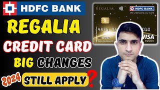 HDFC Regalia Credit Card 2024 Update  BIG Changes 😱🔥 [upl. by Eimmaj]