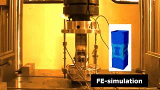 Ferritic Stainless Steel Square Hollow Section Stub Column Test [upl. by Leander]