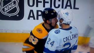 Brad Marchand Licks Ryan Callahan Playoffs 2018 Lightning vs Bruins [upl. by Macguiness]