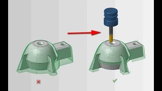 Mastercam tip Eliminate unnecessary cuts in waterline toolpath using angle control [upl. by Hallam]