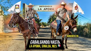 Cabalgando en BURRO hasta LA APOMA Sinaloa 🇲🇽 junto con ranchero95 y chemanimals [upl. by Ayatnahs]