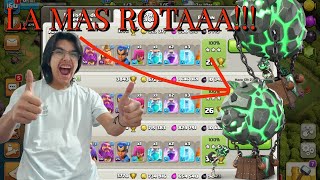 LA TROPA MAS ROTA ATACANDO solo con GLOBOS MAGMATICOS en CLASH OF CLANS😲 Clash of Clans [upl. by Eibot964]