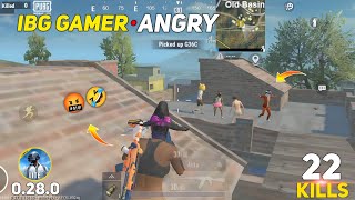 🤬IBG GAMER ANGRY 🥰22 KILLS WITHOUT VPN OLD BASIN MA 0270  GAMEPLAY FULL RAS 1V4 CLOUCH PUBG LITE [upl. by Amanda]