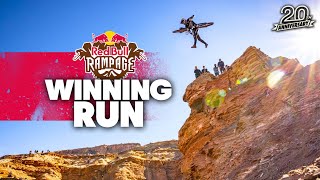 Brandon Semenuk Makes Red Bull Rampage History Once Again  Winning Run 2021 [upl. by Natsreik]