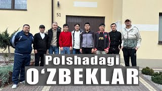 POLSHADAGI OZBEKLAR Polshada yotoqxona sharoiti Pochta skladida ishpolsha polshadaish [upl. by Atina]