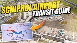 Schiphol Airport Amsterdam Terminal Tour Entry and Exit How to Transfer and Complete Transit Guide [upl. by Pryor]