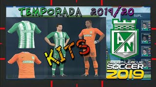 Descarga Ya Kits Atlético Nacional 2019 Dream League Soccer 19 [upl. by Smart391]