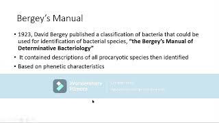 Introduction to Bergeys manual for microbial classification [upl. by Eirallih404]