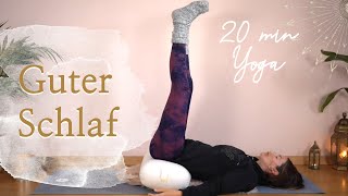 20 min Yoga Shorty  Yoga für guten Schlaf mit Wanda Badwal [upl. by Forrer]