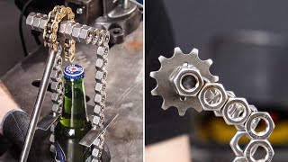 This Is How To Weld Nuts And Bolts Like A Genius  Metalworking Project [upl. by Carrel]