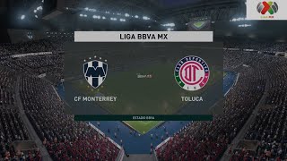 Monterrey Vs Toluca Jornada 7 LIGA MX Clausura 2024 FIFA MODO LEGENDARIO [upl. by Celie]