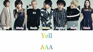 AAA  Yell Color Coded Lyrics KanRomEng [upl. by Sonitnatsnoc]