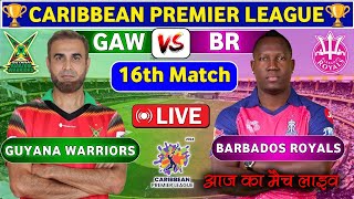 CPL Live Barbados Royals vs Guyana Amazon Warriors T20  BR vs GAW Live CPL 2024 [upl. by Richarda182]