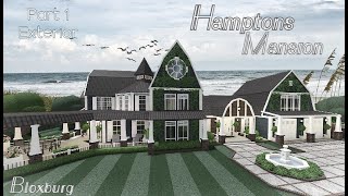 Bloxburg  Hamptons Mansion  Part 12  Exterior  Speed Build  All Game Pass [upl. by Lipcombe]