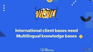 Wow  Serve international customers with multilingual knowledge bases in Zoho Desk [upl. by Alarice]