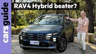 Hyundai Tucson Hybrid 2024 review Has the bestselling Toyota RAV4 Hybrid finally met its match [upl. by Reehsab]