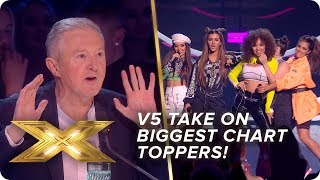 V5 take on two of the BIGGEST Latin charttoppers EVER  Live Week 2  X Factor Celebrity [upl. by Stempson929]