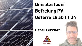 Nullsteuersatz Photovoltaik Österreich ab 2024  FAQs [upl. by Isiad]