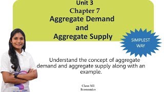 Aggregate Demand and Aggregate Supply Chapter 7 CBSE Class 12 MacroEconomics [upl. by Odlabu]