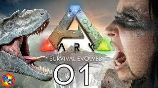 Ark Survival Evolved  The Island EP1 Getting Started [upl. by Nosnarb285]