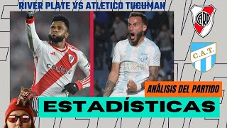 Revisamos estadísticas datos y análisis del River vs Atletico Tucuman por la Liga Profesional 2024 [upl. by Shaylah]