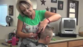 How to Cut a Mohawk Boys Haircut and Style [upl. by Naejarual]