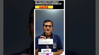 How to Pronounce gaffe Correctly  Its Meaning  HowToSay [upl. by Saxena]