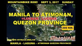 MANILA TO ATIMONAN QUEZON PROVINCE BIKE RIDE [upl. by Nyrraf974]