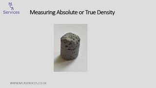 How to measure absolute  true density by gas pycnometry [upl. by Roach]