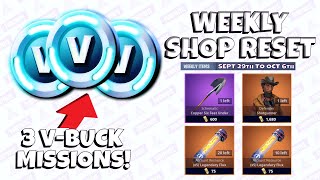 3 VBuck Missions  Weekly Reset  Fortnite STW [upl. by Wier932]