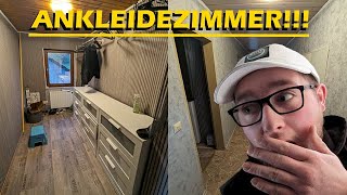 ANKLEIDEZIMMER FERTIG  Küche verschrauben  Wohnungsprojekt 7  MyFly [upl. by Adekan]