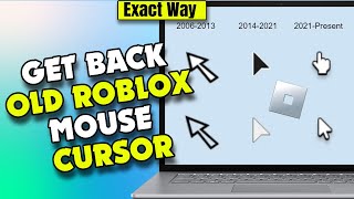 How to get old roblox cursor back UPDATED [upl. by Allisan]