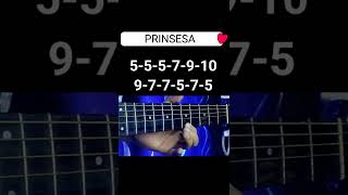 1 String Prinsesa Riff  Easy Tabs Guitar Fingerstyle Tutorial [upl. by Jeno]