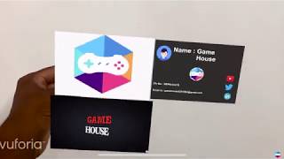 Augmented Reality Business Card  Tutorial   Using  Unity3D amp Vuforia [upl. by Aivatco]