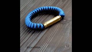 Snake Knot paracord bracelet with 40 Caliber Shell Casing shorts [upl. by Orthman]