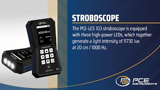 Product presentation Stroboscope PCELES 103  PCE Instruments [upl. by Evvie]