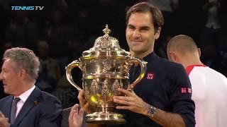 Federer Wins Career Title No99  Basel 2018 Final Highlights [upl. by Pergrim]