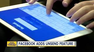 Facebook adds unsend feature [upl. by Auqenahc]