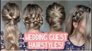 WEDDING GUEST HAIRSTYLES SHORT MEDIUM AND LONG HAIRSTYLES [upl. by Ahpla]