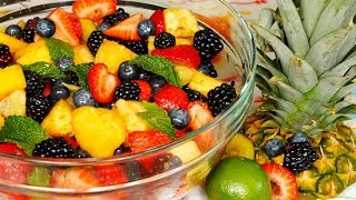 Fruit Salad with Dressing [upl. by Yrdua497]