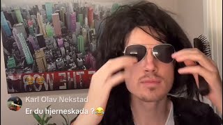 Jostein Sørum  Jossi kler seg ut som Michael Jackson på TikTok Live content [upl. by Dworman90]