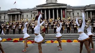 USC Trojan Marching Band LMFAO Party Rock Trafalgar Square [upl. by Zilef29]