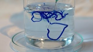 Making Rayon Fiber  Artificial silk chemical experiment [upl. by Ginder]