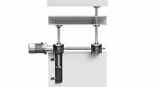 Functionality  Rotating and translating spindle for screw jacks [upl. by Drofniw723]